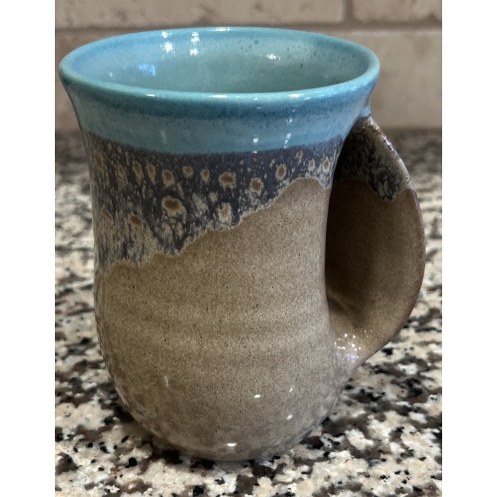 Neher Hand Warmer Coffee‎ Mug Right Hand Clay in Motion 2017 Studio Art Pottery